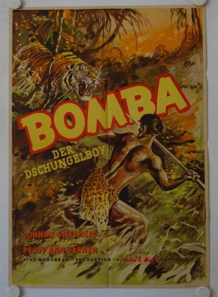 Bomba der Dschungelboy originales deutsches Filmplakat